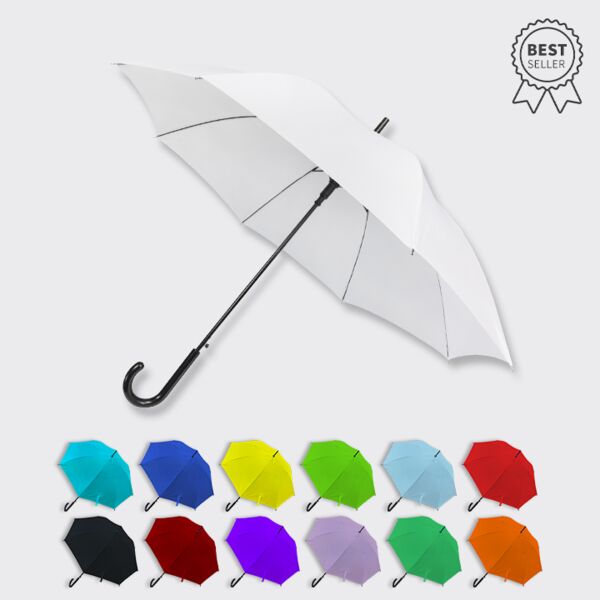 J-Handle Nylon Umbrella Thumbnail