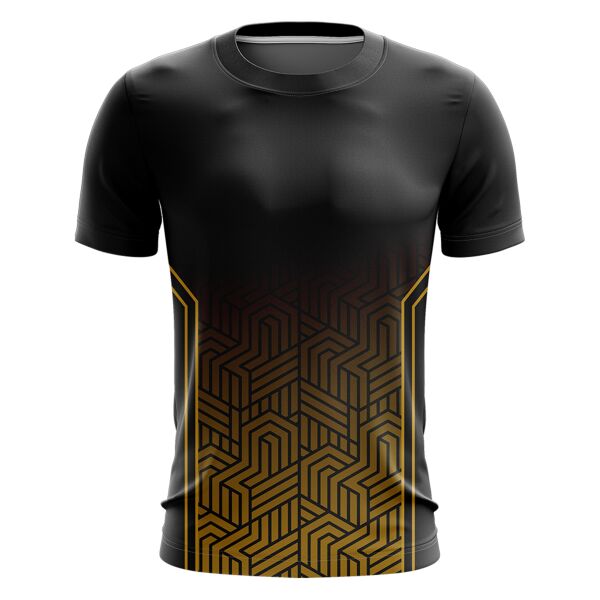 Abstract Geometric Design Full Print Roundneck Shirt Thumbnail