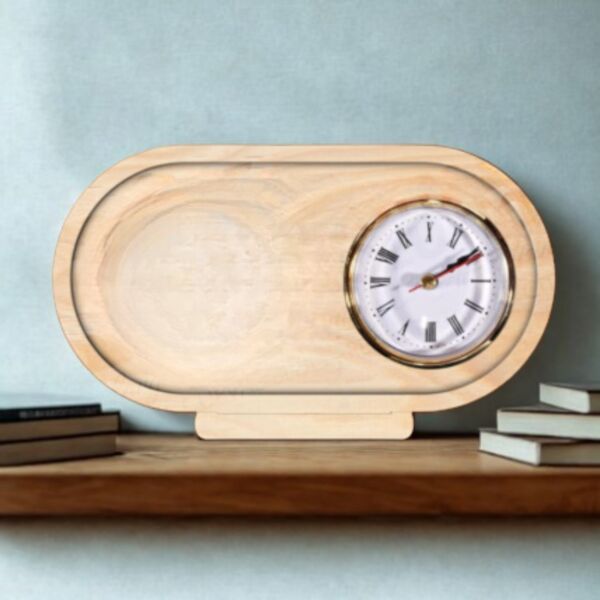 Wooden Desk  Clock Thumbnail