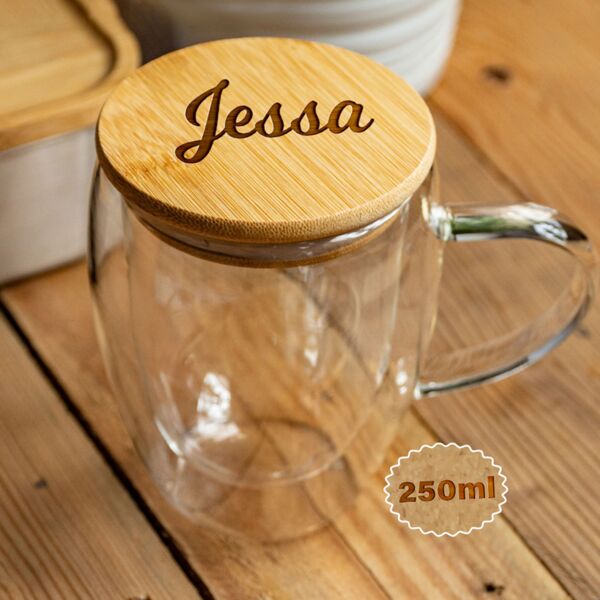 Engrave Bamboo Cover Coffee Cup Thumbnail