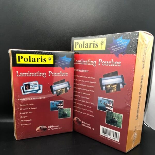 Polaris 125mic Laminating Pouch 216x303 A4  (50's) Thumbnail