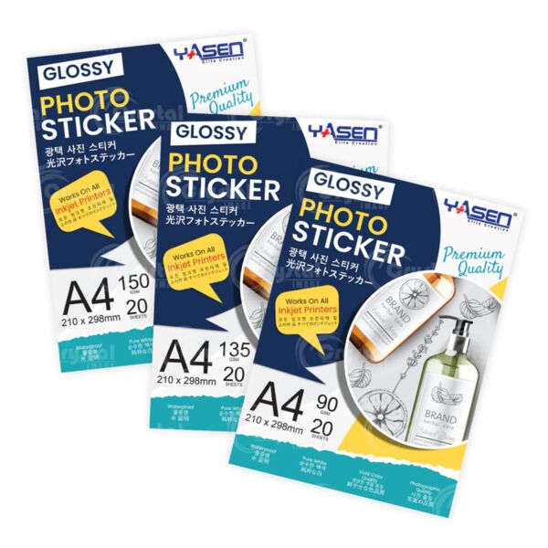 Yassen PET semi-clear sticker A4 (20's) Thumbnail