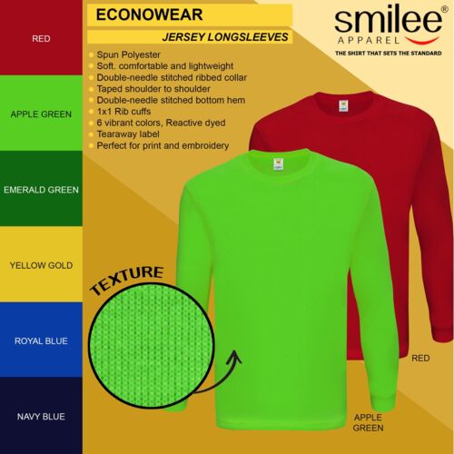 Smilee Apparel Econo Jersey Long Sleeves Thumbnail