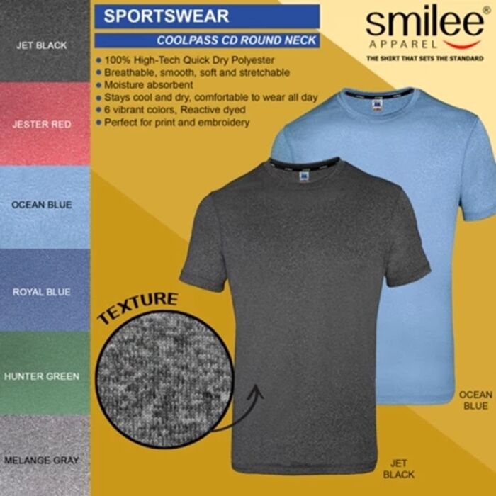 Smilee Apparel Drifit Coolpass CD Round Neck Thumbnail
