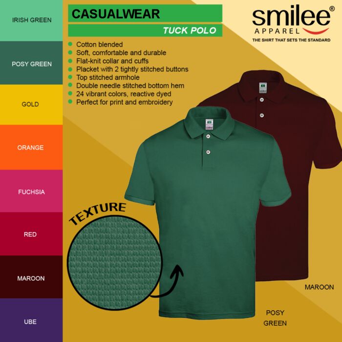Smilee Apparel Tuck Polo Shirt 2 Thumbnail