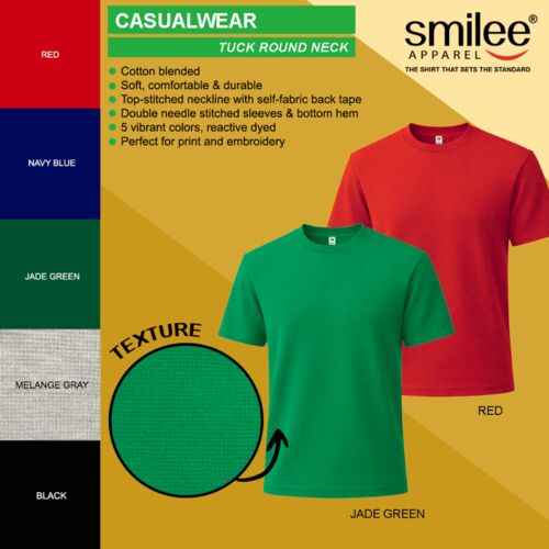 Smilee Apparel Tuck Round Neck Thumbnail
