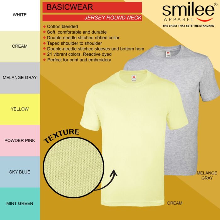Smilee Apparel Basic Jersey Round Neck 1 Thumbnail