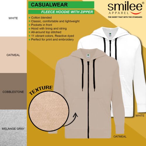 Smilee Apparel Fleece Hoodie With Zipper 1 Thumbnail