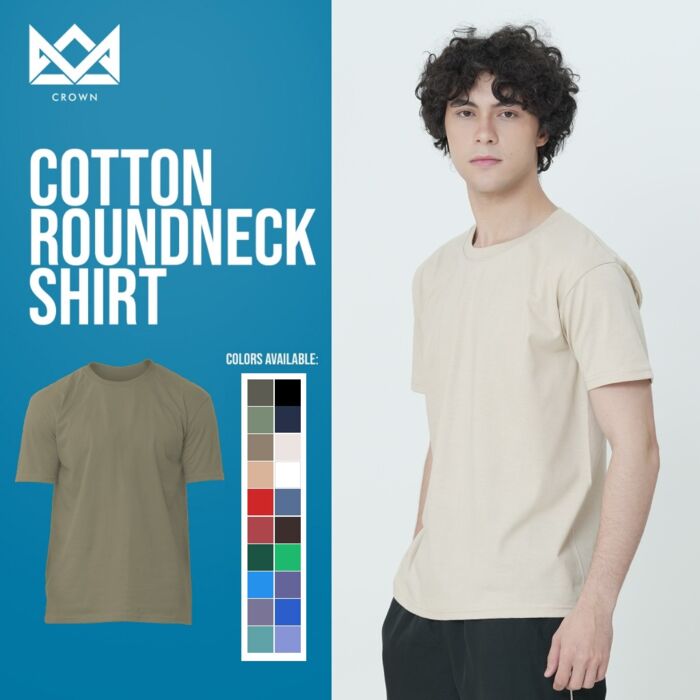 Crown Mens Premium Cotton Round Neck Collection tshirt for men Thumbnail