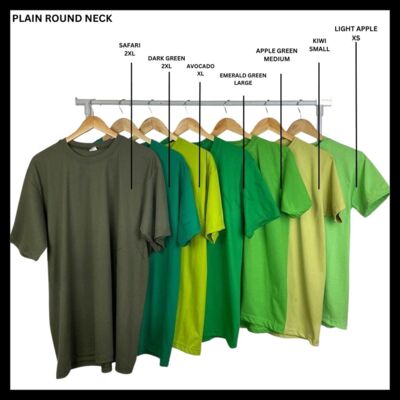 Southport | Plain Round Neck T-Shirt | Green Color Thumbnail