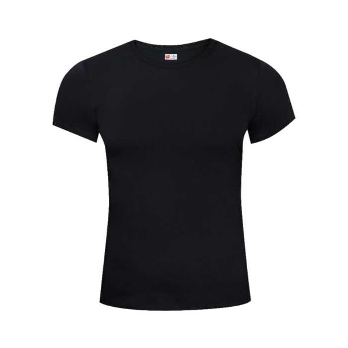 Hanes Black Slim Fit Round Neck T-Shirt Singles 1306 Thumbnail