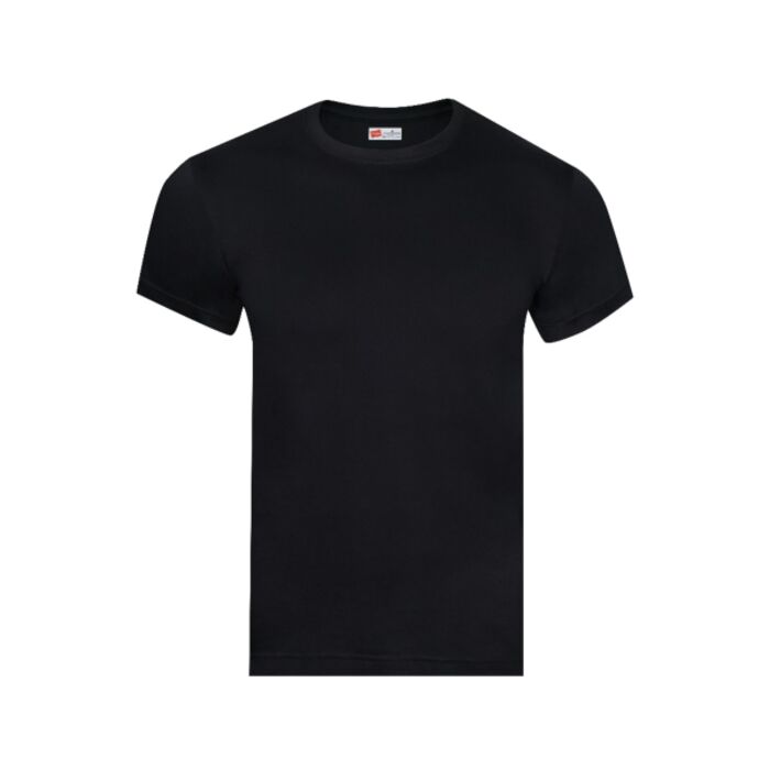 Hanes Black Easy Fit Round Neck T-Shirt Singles 1308 Thumbnail